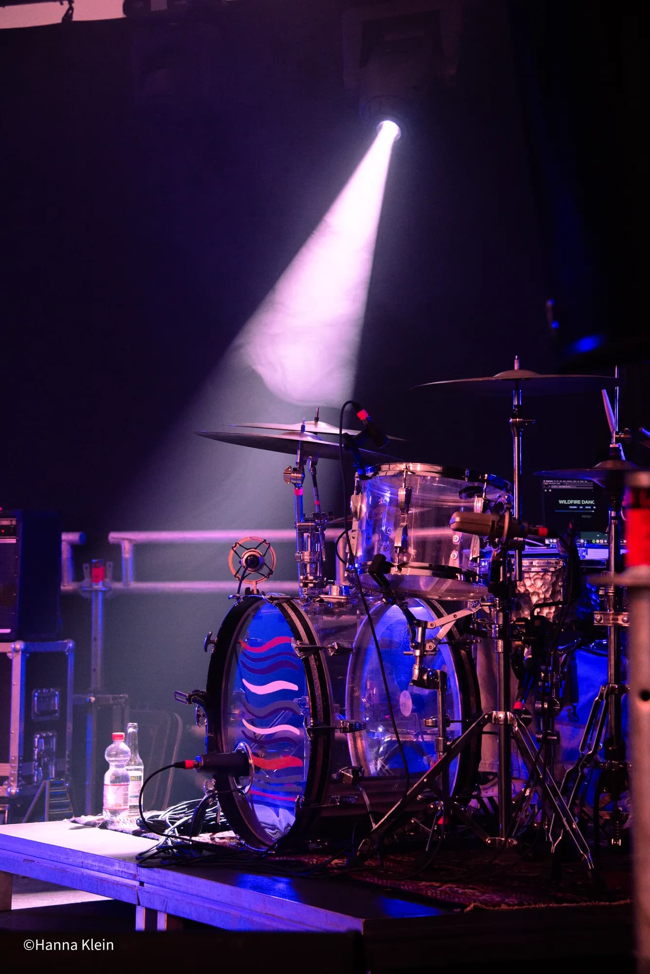 Drummer Solo Purple Spotlight