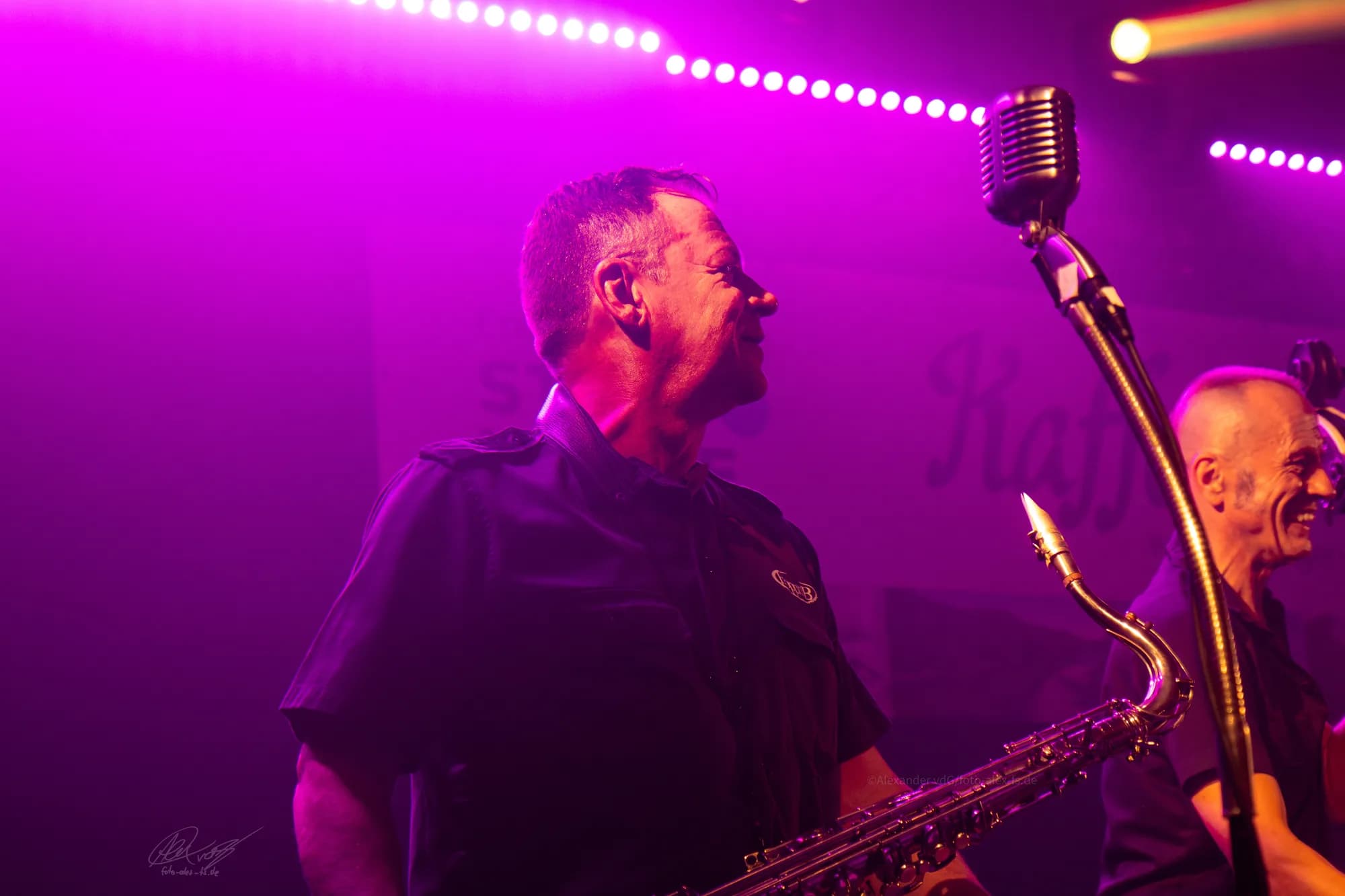 Male Singer Golden Lights