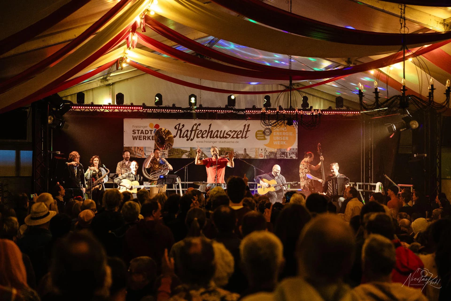 Tent Stage Full Band Crowd