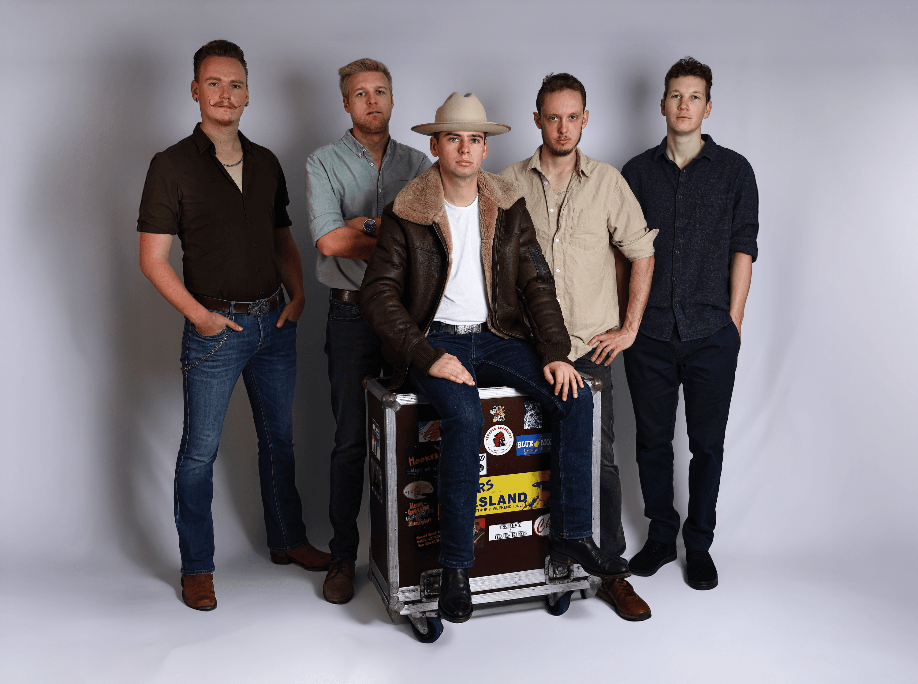 Tscheky & The Blues Kings Bandfoto im Texas-Blues Stil