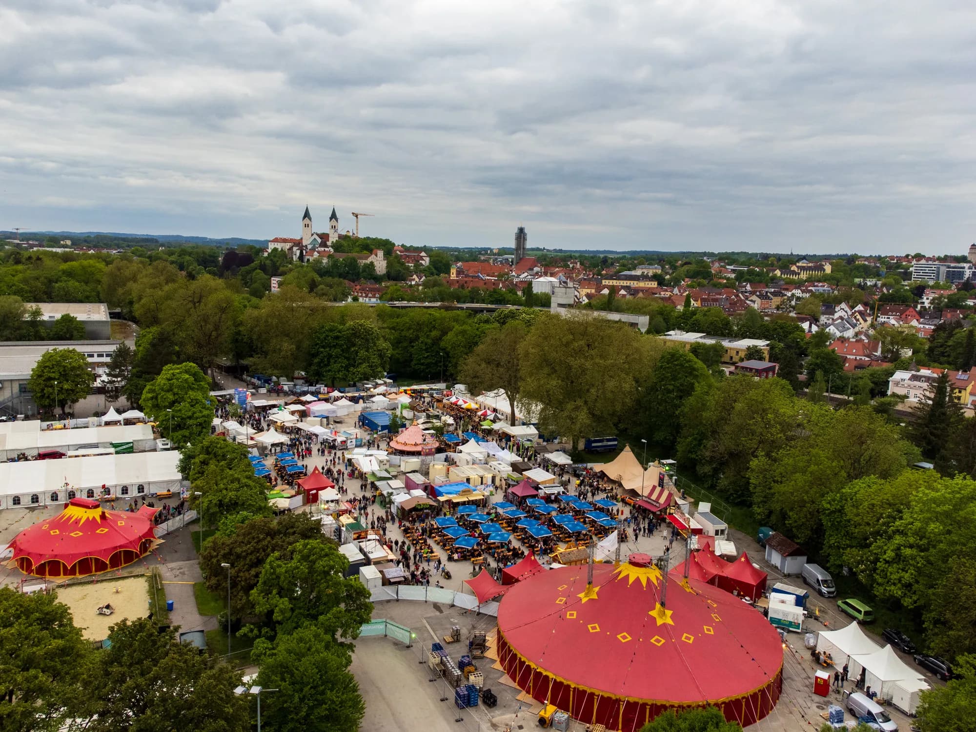 Uferlos Festival Drone Overview 2023