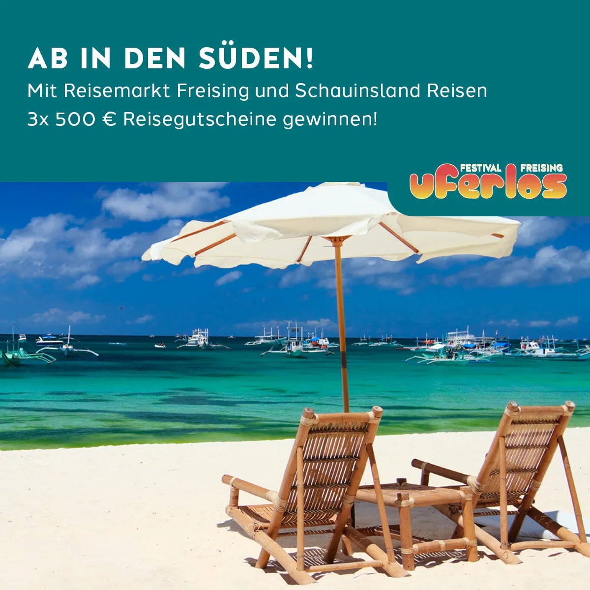 3x 500€ Reisegutscheine gewinnen!