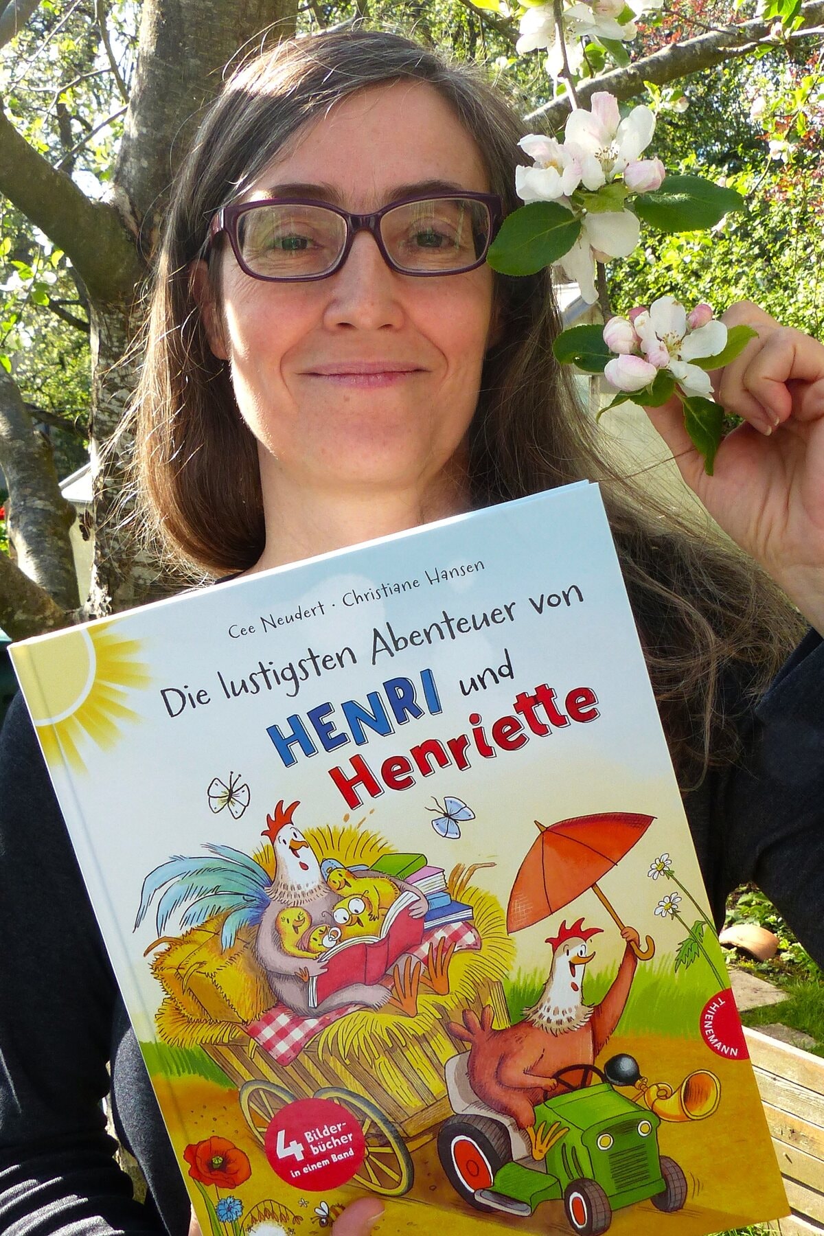 Cee Neudert con el álbum ilustrado Henri und Henriette